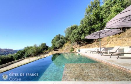 Gite à Tralonca, Centre Corse, Haute Corse, labellisé Gites de France : la piscine Gîte n°64491 Tralonca - Corse - Gite à Tralonca, Centre Corse, Haute Corse, labellisé Gites de France : la piscine