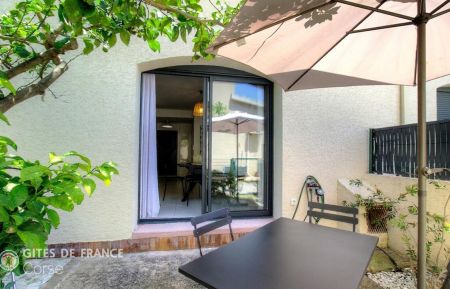 G&icirc;te n&deg;64710 Biguglia - Corse - Gite &agrave; Biguglia, Grand-Bastia, Haute-Corse, labellis&eacute; Gites de France : la terrasse