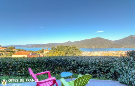 G&icirc;te n&deg;24453 Propriano - Corse - G&icirc;te &agrave; Propriano, Corse du sud, le Grand Valinco, labellis&eacute; G&icirc;tes de France : la la terrasse