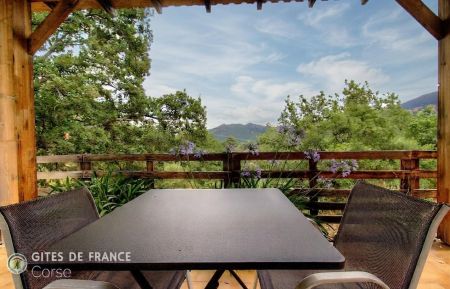 G&icirc;te n&deg;60202 Venaco - Corse - G&icirc;te &agrave; Venaco, Centre Corse, Haute Corse, labellis&eacute; G&icirc;tes de France : la terrasse