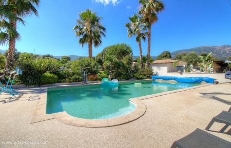 G&icirc;te n&deg;18061 Peri - Corse - G&icirc;te &agrave; Plaine de Peri, le Grand Ajaccio, Corse-du-Sud, labellis&eacute; G&icirc;tes de France : la piscine commune