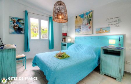 Chambre d'h&ocirc;tes n&deg;22772 Pianottoli-Caldarello - Corse - Chambre d'H&ocirc;tes &agrave; Pianotoli Caldarello - le sud Corse - labellis&eacute; G&icirc;tes de France : La chambre