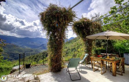 G&icirc;te n&deg;59761 Aiti - Corse - G&icirc;te &agrave; Aiti, Centre-Corse, Haute-Corse, labellis&eacute; G&icirc;tes de France : la terrasse