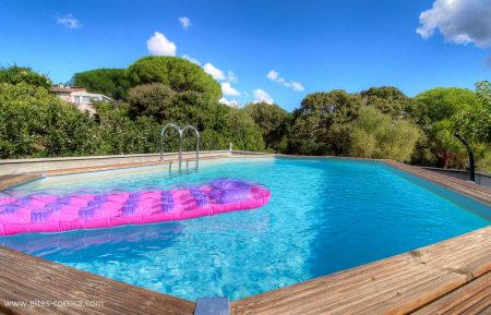 G&icirc;te n&deg;21362 Porto-Vecchio - Corse - G&icirc;te &agrave; Porto Vecchio, Le Sud Corse, labellis&eacute; Gites de France :la piscine hors sol