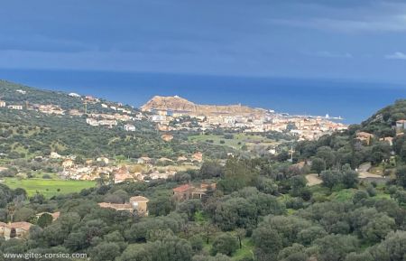 G&icirc;te n&deg;64091 Santa-Reparata-di-Balagna - Corse - Gite &agrave; Santa-Reparata, Balagne, Haute-Corse, labellis&eacute; Gites de France : la vue depuis le gite