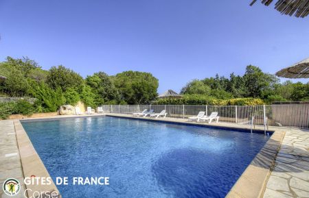 Gite à Sainte Lucie de Porto Vecchio, Sud Corse, Corse du Sud, labellisé Gites de France : la piscine Gîte n°10671 Sainte lucie de porto vecchio - Corse - Gite à Sainte Lucie de Porto Vecchio, Sud Corse, Corse du Sud, labellisé Gites de France : la piscine