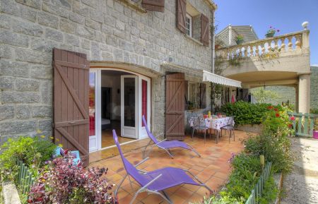 G&icirc;te n&deg;20961 Ajaccio - Corse - Gite &agrave; Ajaccio en Corse du Sud labellis&eacute; G&icirc;tes de France : la terrasse