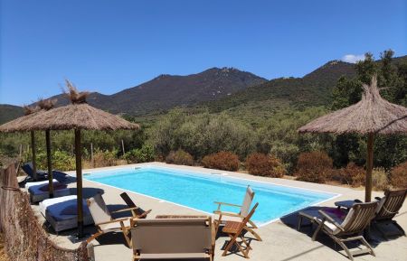 G&icirc;te n&deg;28322 Sart&egrave;ne - Corse - Gite-28321-Sartene-grand-valinco-labellis&eacute;-gite-de-france- la piscine