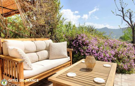 G&icirc;te n&deg;13951 Serra-di-Ferro - Corse - G&icirc;te &agrave; Serra Di Ferro, Le Grand Valinco, Corse du Sud, labellis&eacute; G&icirc;tes de France : la terrasse