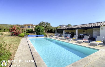 Gîte à Pianotolli Caldarello, le Sud Corse, labellisé Gites de France la piscine Gîte n°20101 Pianottoli-Caldarello - Corse - Gîte à Pianotolli Caldarello, le Sud Corse, labellisé Gites de France la piscine