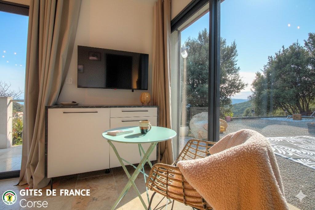 chambre d'hôtes à Sollacaro, le Grand Valinco Corse du sud, labellisé Gîtes de France la chambre photo 5
