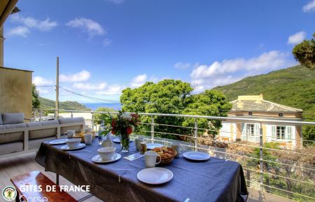 G&icirc;te n&deg;60062 Barrettali - Corse - G&icirc;te &agrave; Barrettali, Grand Bastia, Haute-Corse, labellis&eacute; G&icirc;tes de France : une terrasse