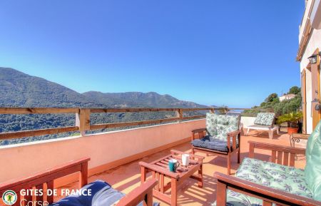 G&icirc;te n&deg;27091 Balogna - Corse - G&icirc;te &agrave; Balogna, la c&ocirc;te ouest, Corse-du-Sud, labellis&eacute; G&icirc;tes de France : la terrasse