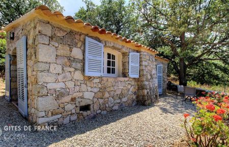 Gite à Pigna, Balagne, Haute-Corse, labellisé Gites de France: l'espace extérieur privatif Gîte n°64730 Pigna - Corse - Gite à Pigna, Balagne, Haute-Corse, labellisé Gites de France: l'espace extérieur privatif
