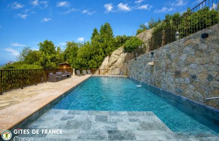 G&icirc;te n&deg;55624 Costa - Corse - G&icirc;te &agrave; Costa, Balagne, Haute-Corse, labellis&eacute; G&icirc;tes de France : la piscine commune
