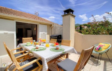 Gîte à Saint-Florent, Grand Bastia, Haute-Corse, labellisé Gîtes de France : la terrasse Gîte n°62991 Saint-Florent - Corse - Gîte à Saint-Florent, Grand Bastia, Haute-Corse, labellisé Gîtes de France : la terrasse